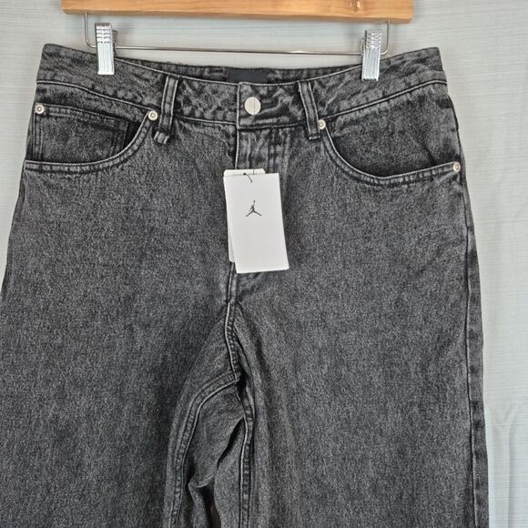 Nike Air Jordan Jeans Mens 30 Denim Pants Black Jumpman HF9291-010 Button Fly - Picture 7 of 16